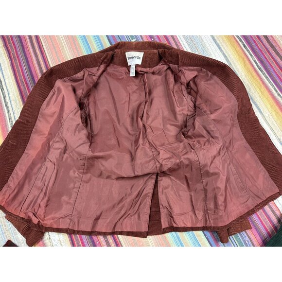 Vintage 80s plaid pleated outfit Corduroy jacket set 3pc Matching Set Sz 9 26” W - Picture 2 of 16